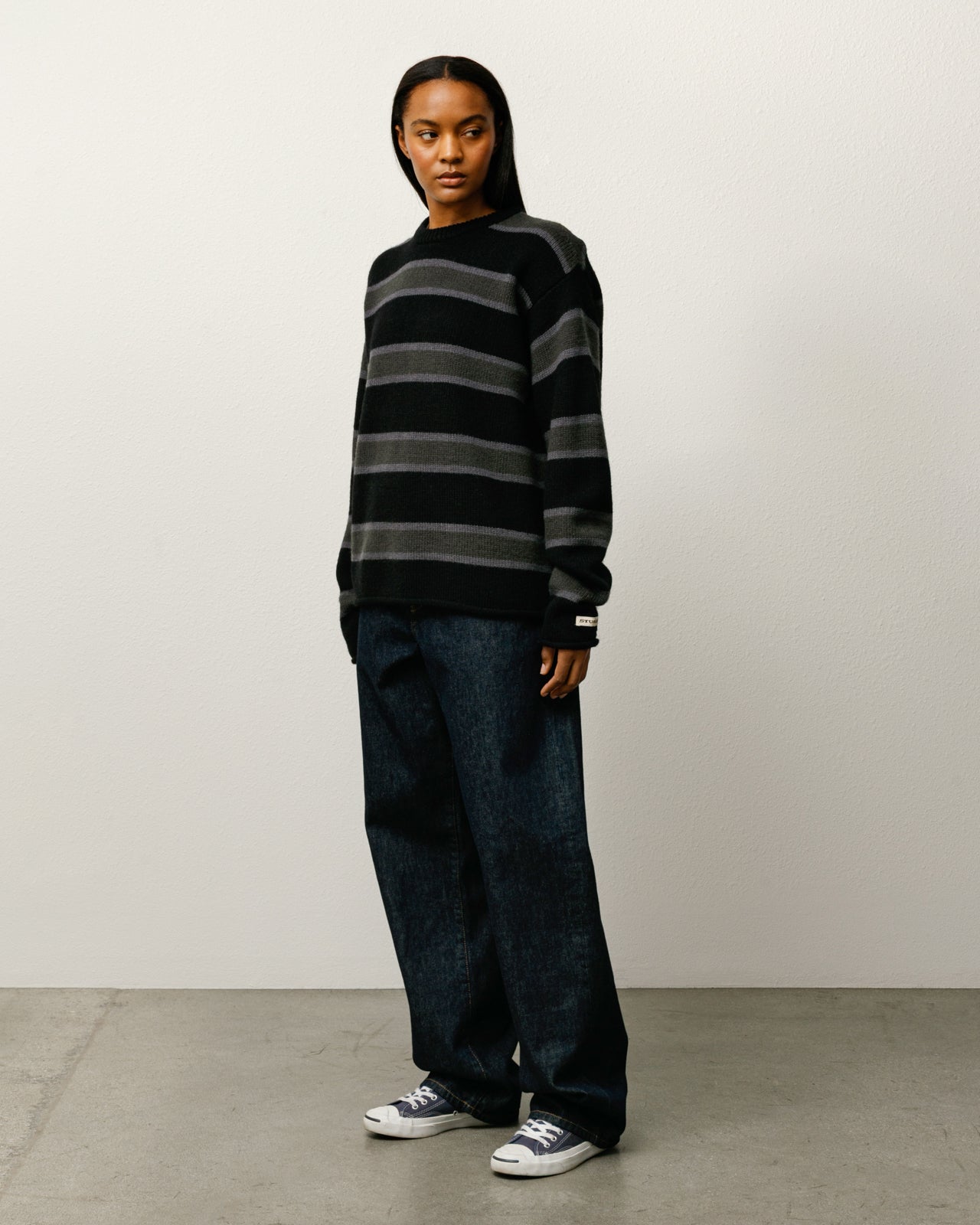 STRIPED WOOL SWEATER
